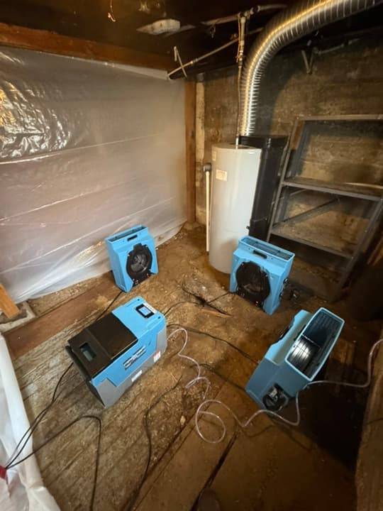 Basement Dehumidifiers with Containment