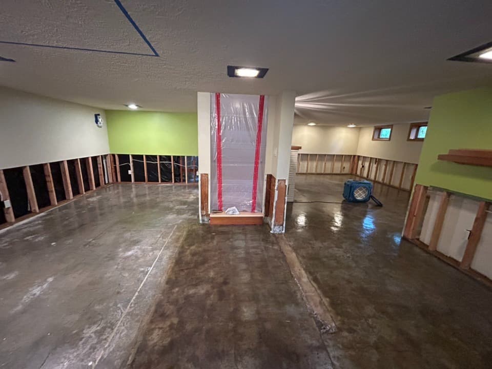 Flood damage restoration after severe weather event in Central Texas